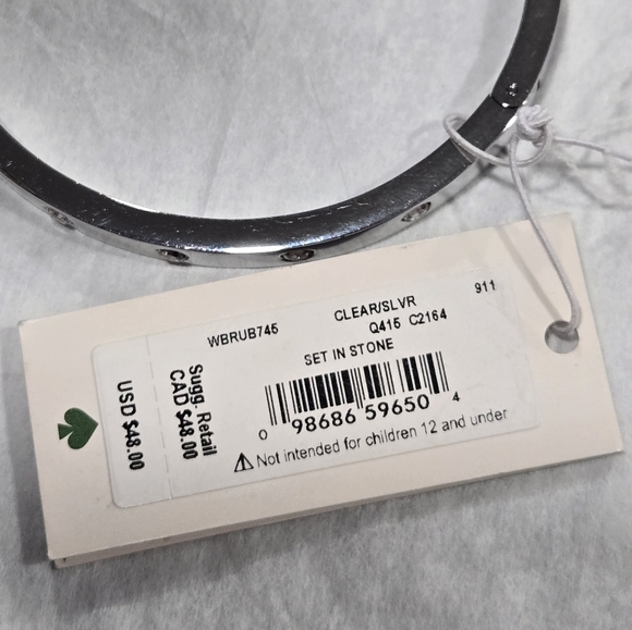 Kate Spade Set In Stone Hinged Bangle - Picture 6 of 7